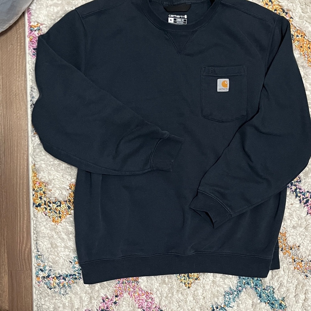 Carhartt Men's Navy Crewneck Sweatshirt